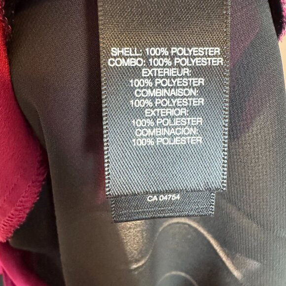 Kenneth Cole Pleated Halter Top/Tunic Size Medium - Fuchsia and Black - Picture 3 of 6